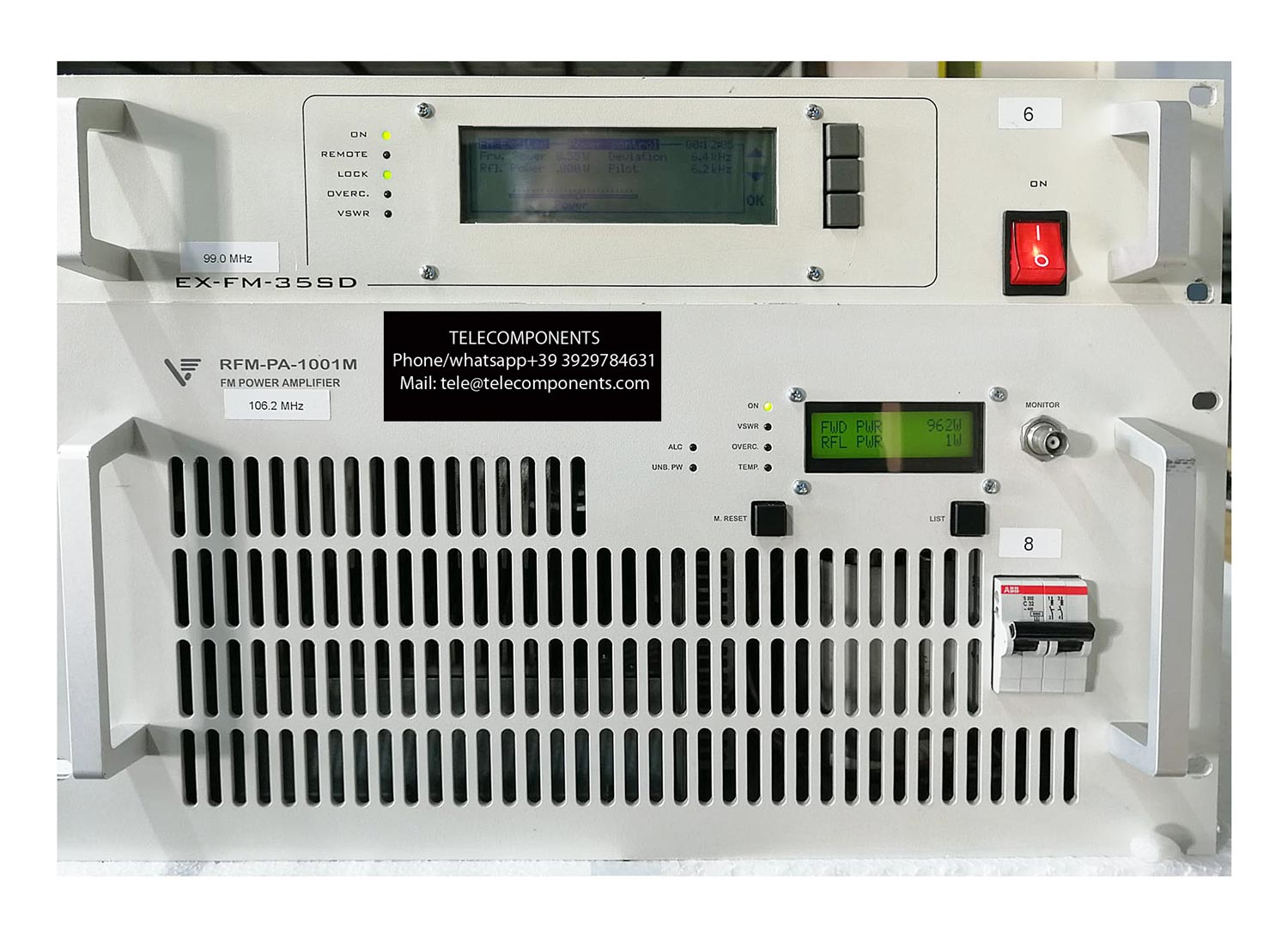 1 Kw FM Transmitter Vigintos EX-FM-35SD- Used