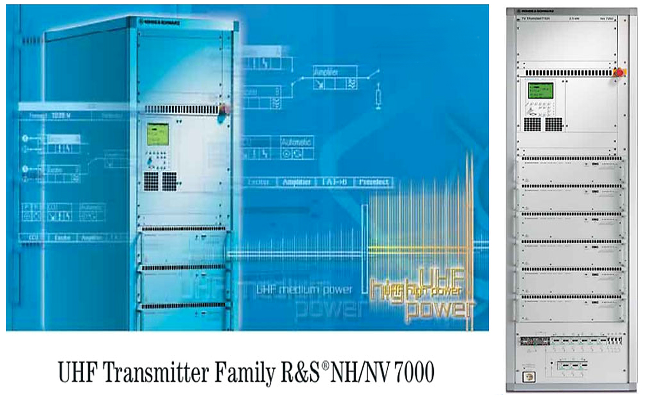 ISDB-Tb Digital TV Transmitter Rohde & Schwarz 4Kw liquid cooled