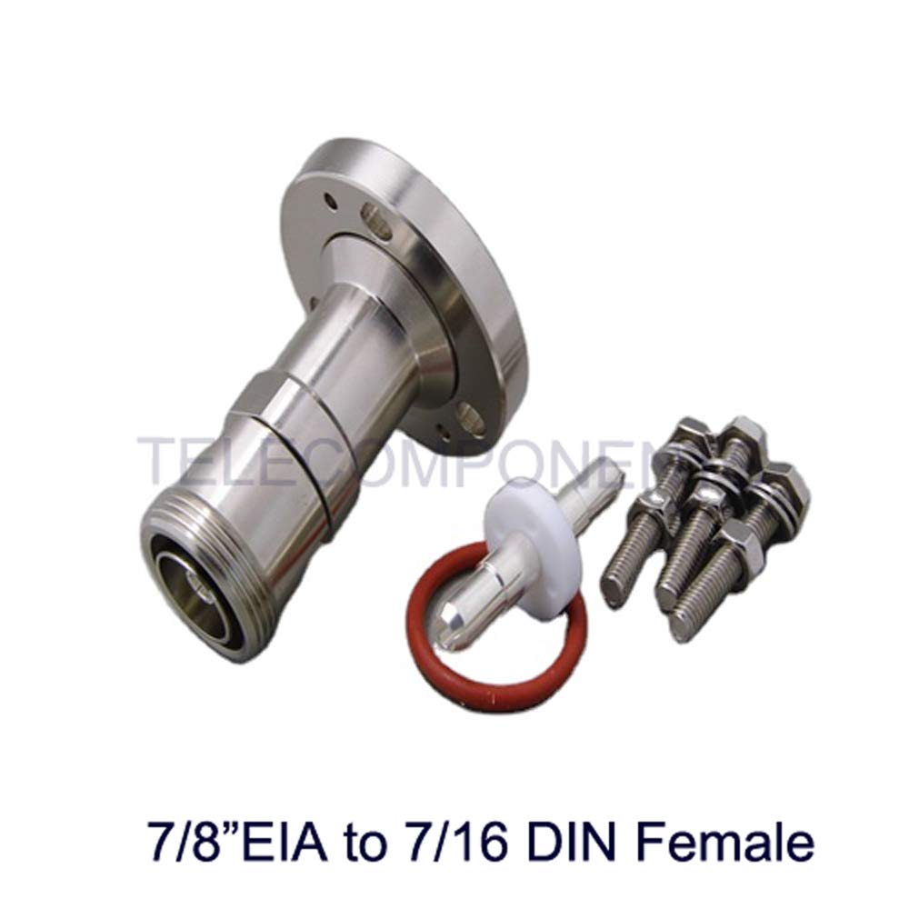 Coaxial adapter 7/8" EIA to 7/16" DIN Female