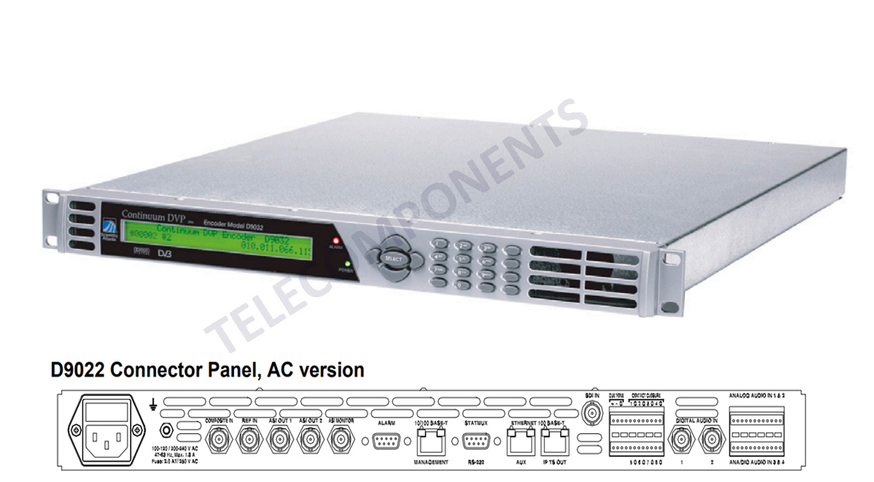 D9022 - Mpeg/2 Encoder DVBT Asi Cisco Scientific Atlanta