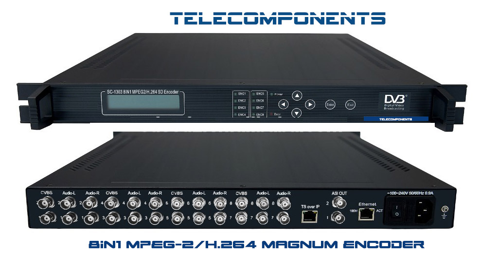 8IN1 MPEG-2/H.264 Magnum Encoder