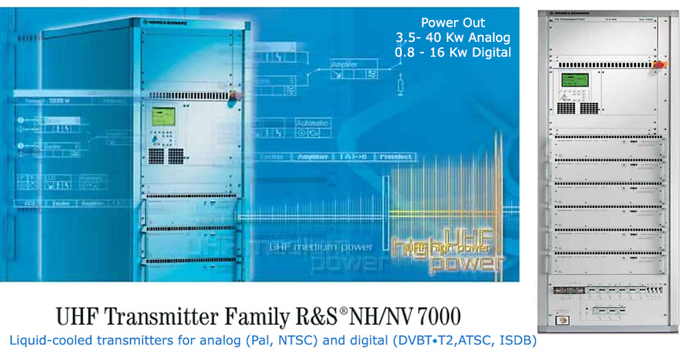 12 Kw UHF Rohde & Schwarz TV transmitter