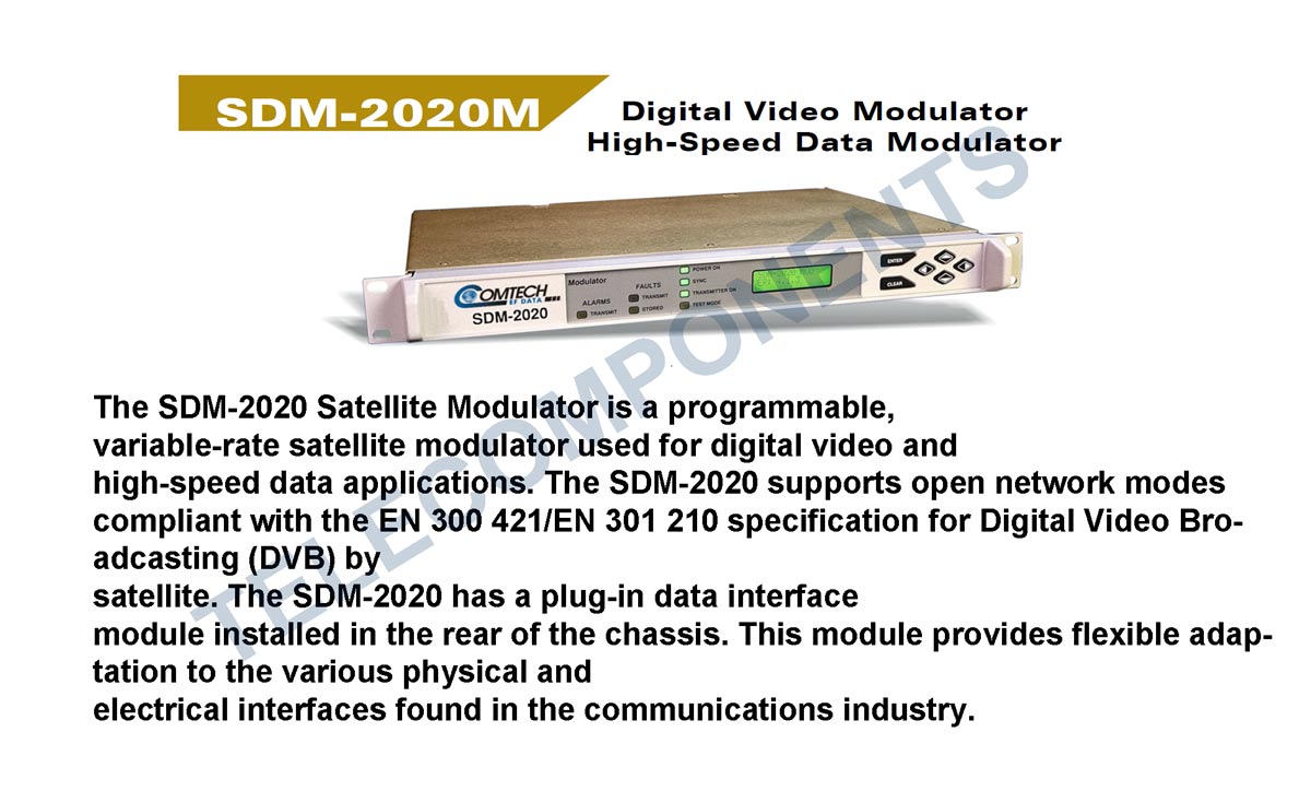 COMTECH SDM-2020M - Digital Video Satellite Modulator