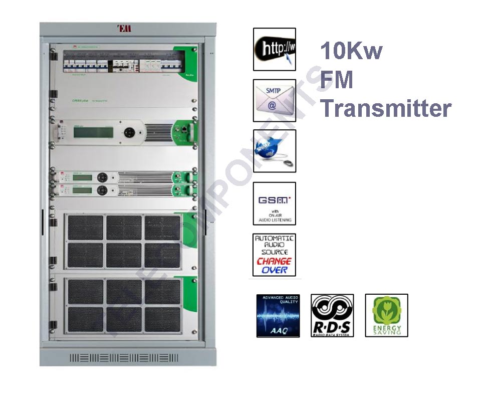 TEM TLOPERA/PLUS FM Transmitter - Mono/MPX 10Kw