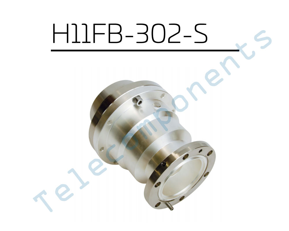 Flanged high power conne