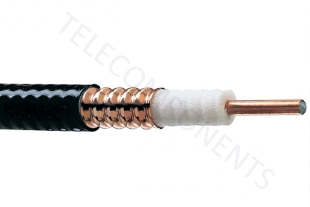 Corrugated Superflex 1/2" coaxial cable Hansen