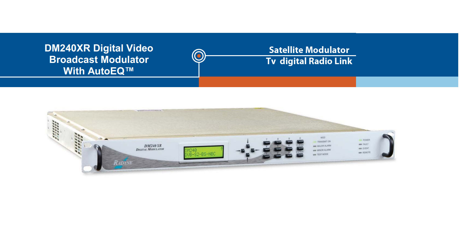 Comtech Radyne DM240XR Satellite/TV Link Modulator