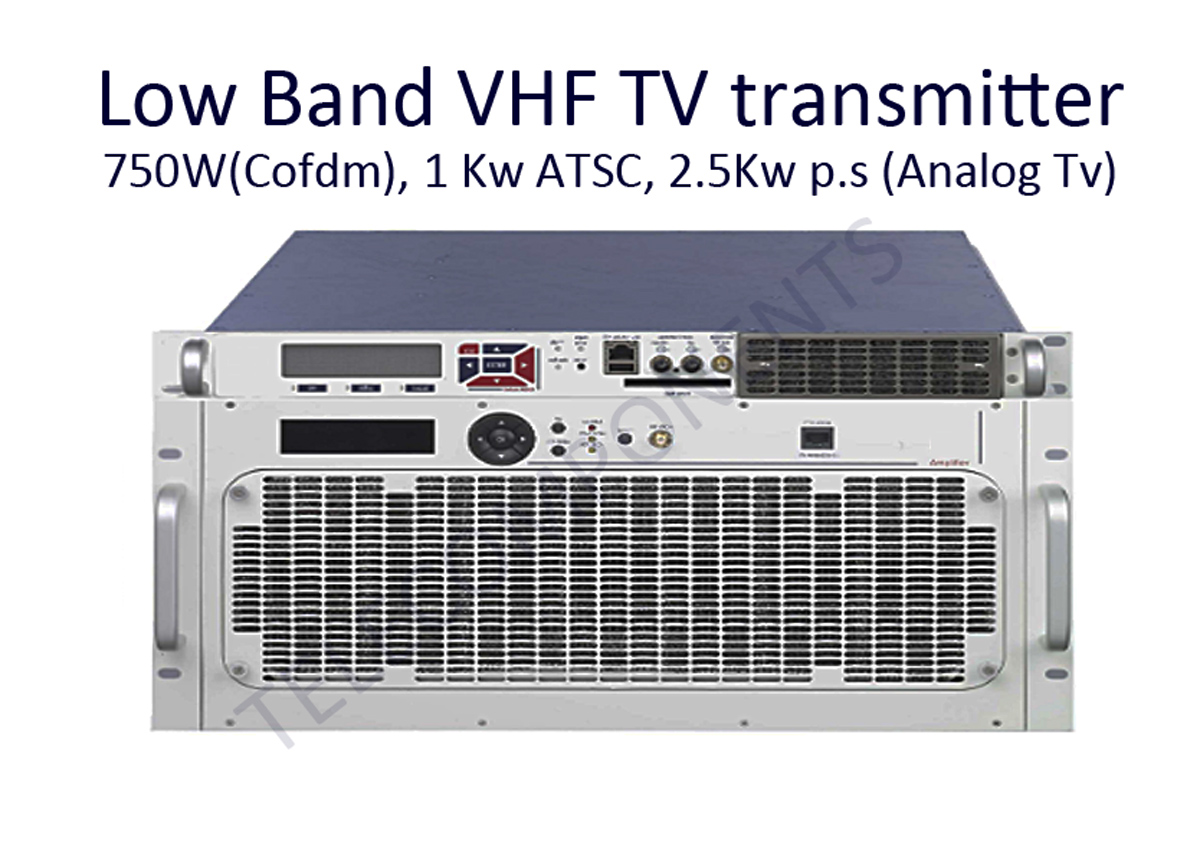 2.5 kw TV Transmitter Band I  Analog/Digital