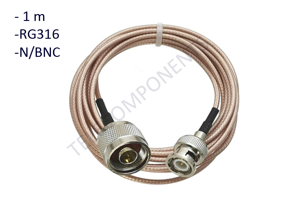 RG213 Cable Jump Pigtail N/BNC - 1 meter