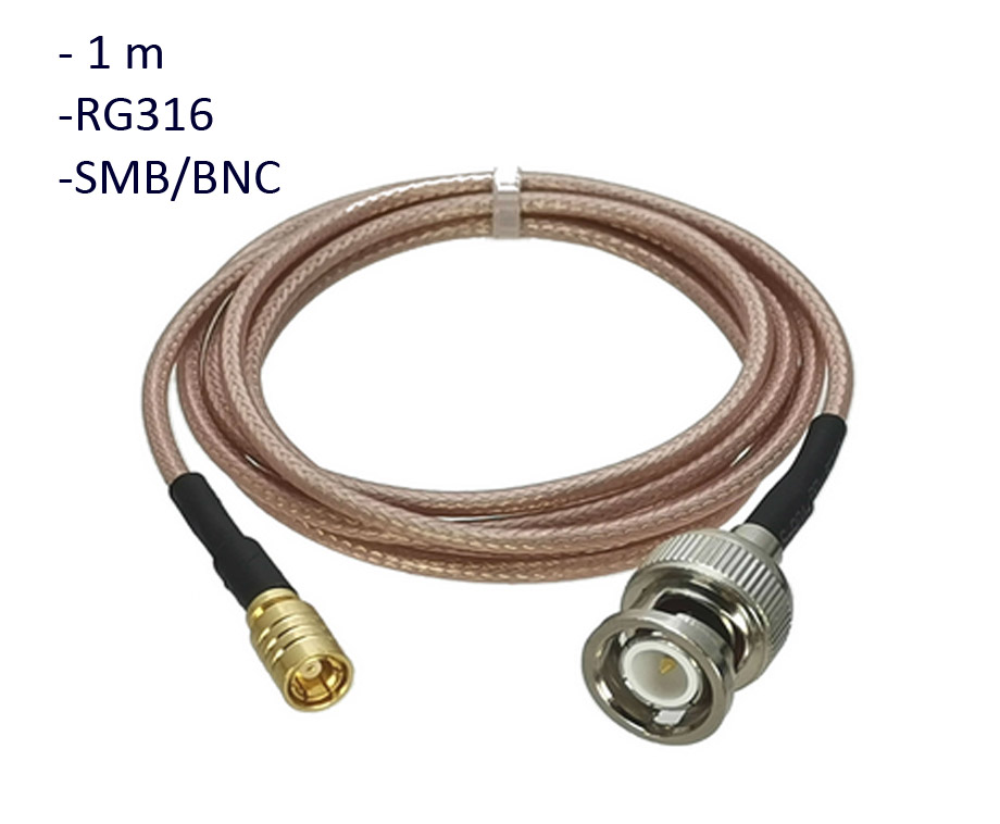 RG213 Cable Jump Pigtail SMB/BNC - 1 meter