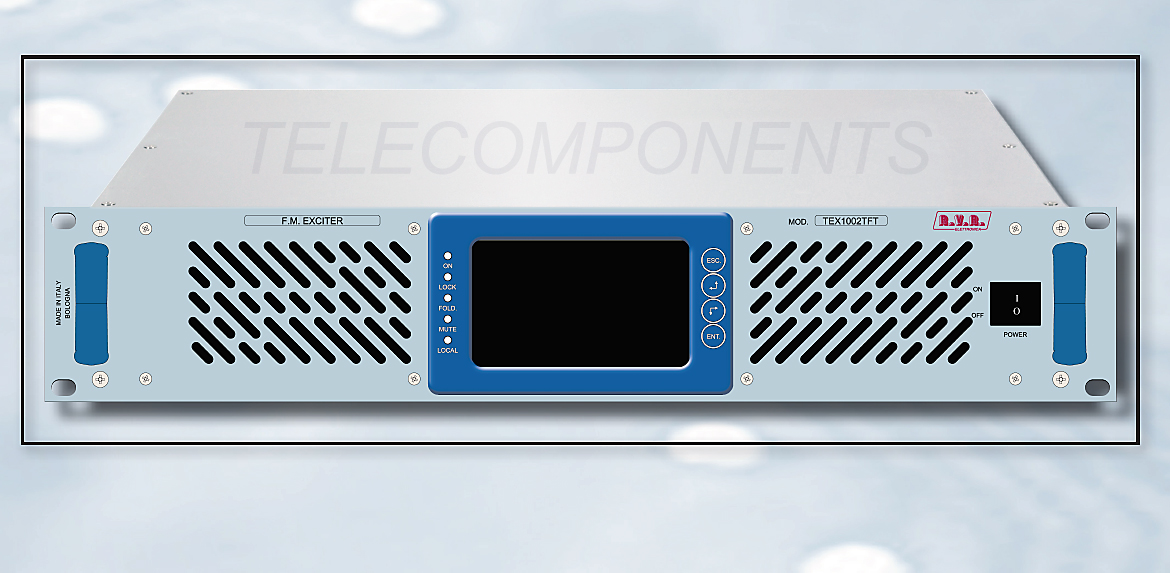 RVR TEX1002 TFT 1 Kw FM Stereo Transmitter