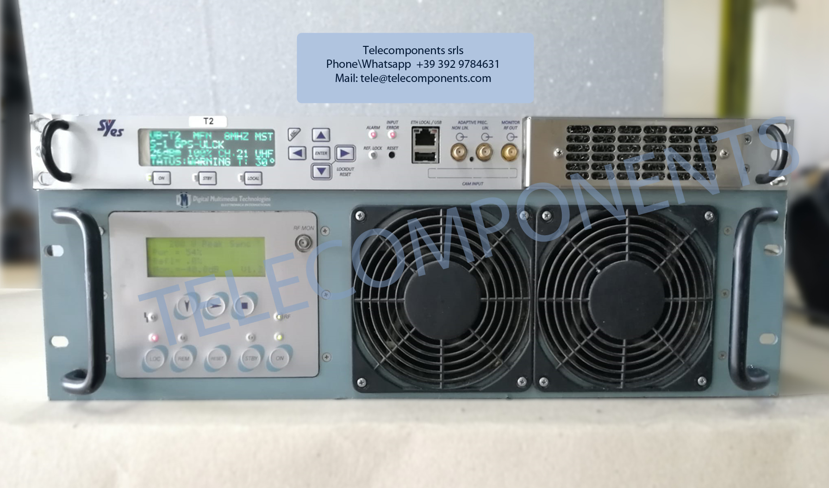 100 watt TV Digital DVB-T2 transmitter Syes+DMT