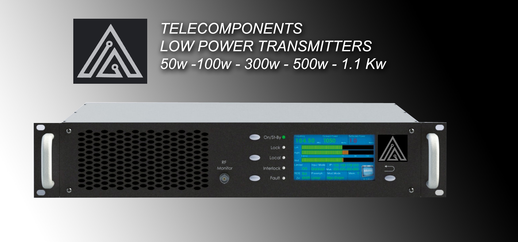 1 Kw NEW FM Stereo transmitters 1.1 KW DSTL1K