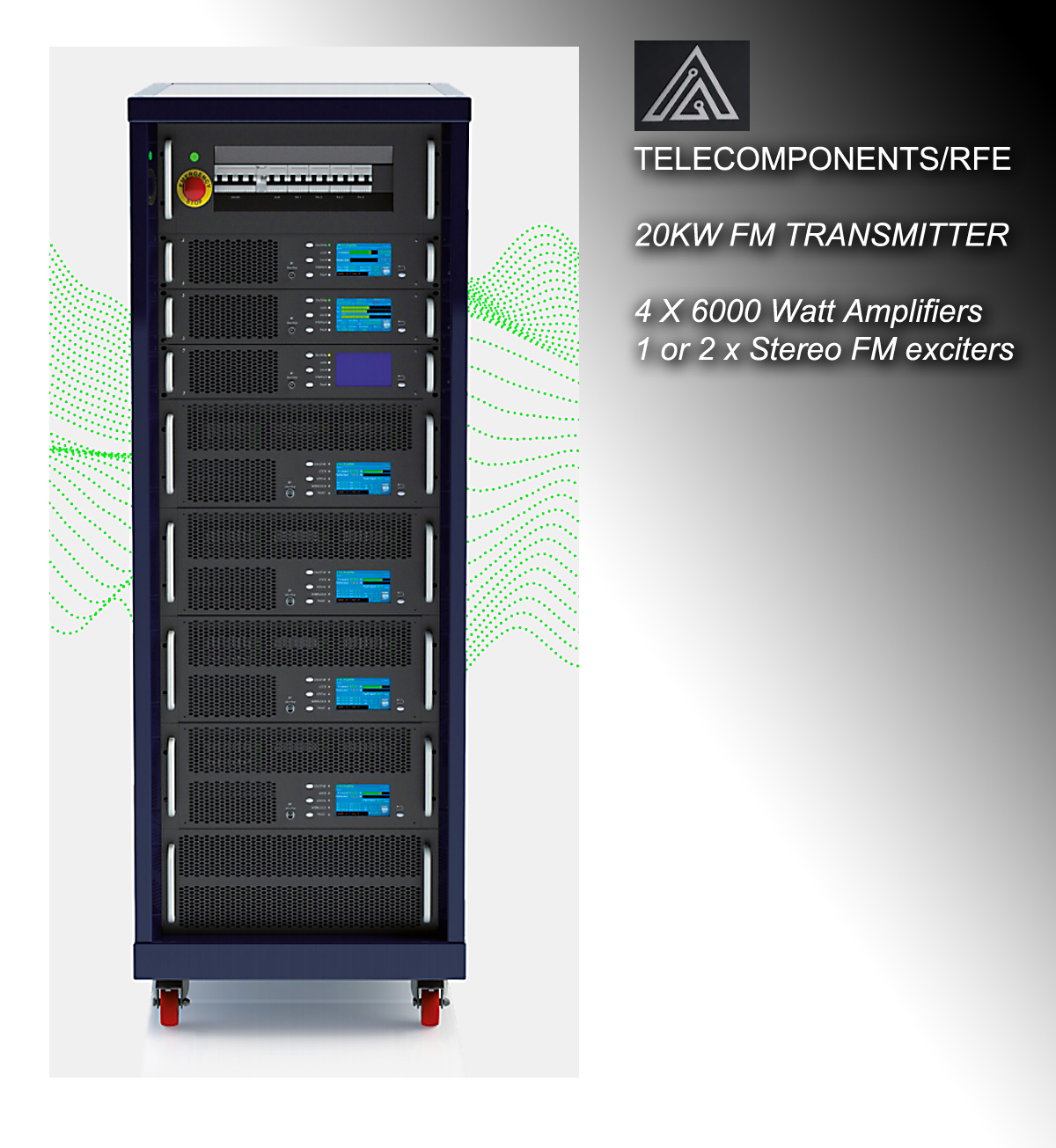 22 Kw TLDS/20000 FM Telecomponents transmitter